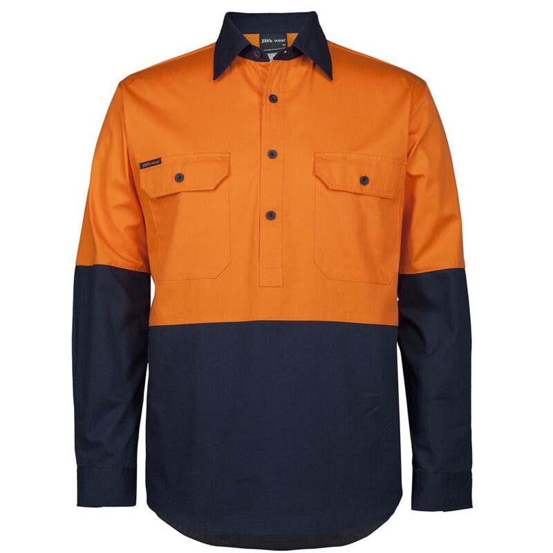 JB's HV CLOSE FRONT L/S 150G WORK SHIRT Thumbnail