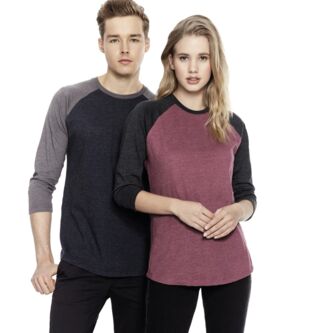 Men's / Unisex Recycled Baseball T-Shirt Thumbnail