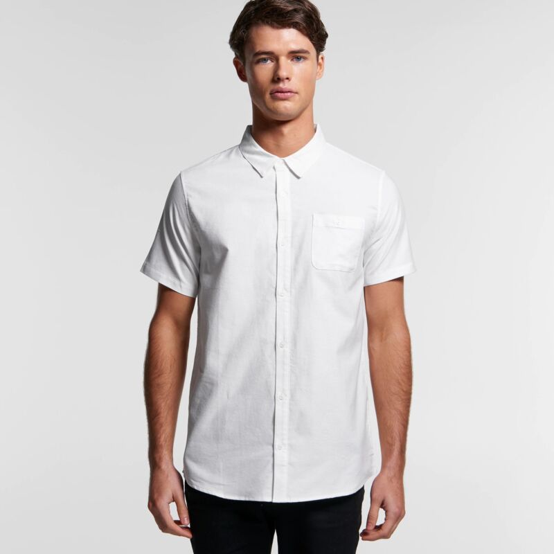 AS Colour Mens Oxford  Short Sleeve 5407 Mens Oxford  Short Sleeve Thumbnail